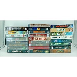 Lot of 25 PC Games – Medium Box Far‎ Cry / Half-Life / Area 51 / NHL / Hitman